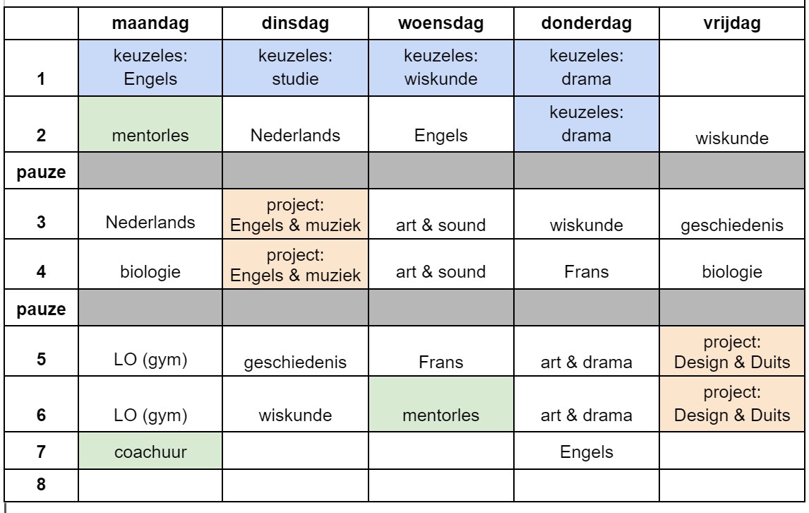 rooster havo/vwo